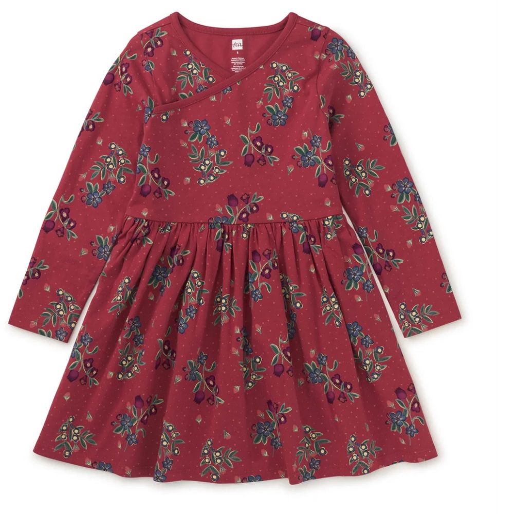 Tea Collection Wrap Neck Dress